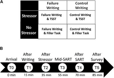 Writing About Past Failures Attenuates Cortisol Responses and Sustained Attention Deficits Following Psychosocial Stress